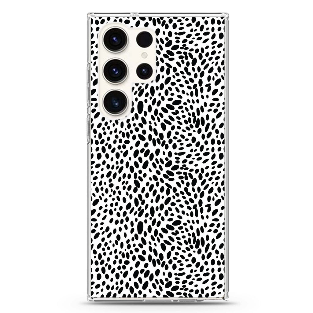 Spotted Elegance Samsung Galaxy S26/S25/S24/S23/S22 Ultra ultra clear case, transparent design, main view