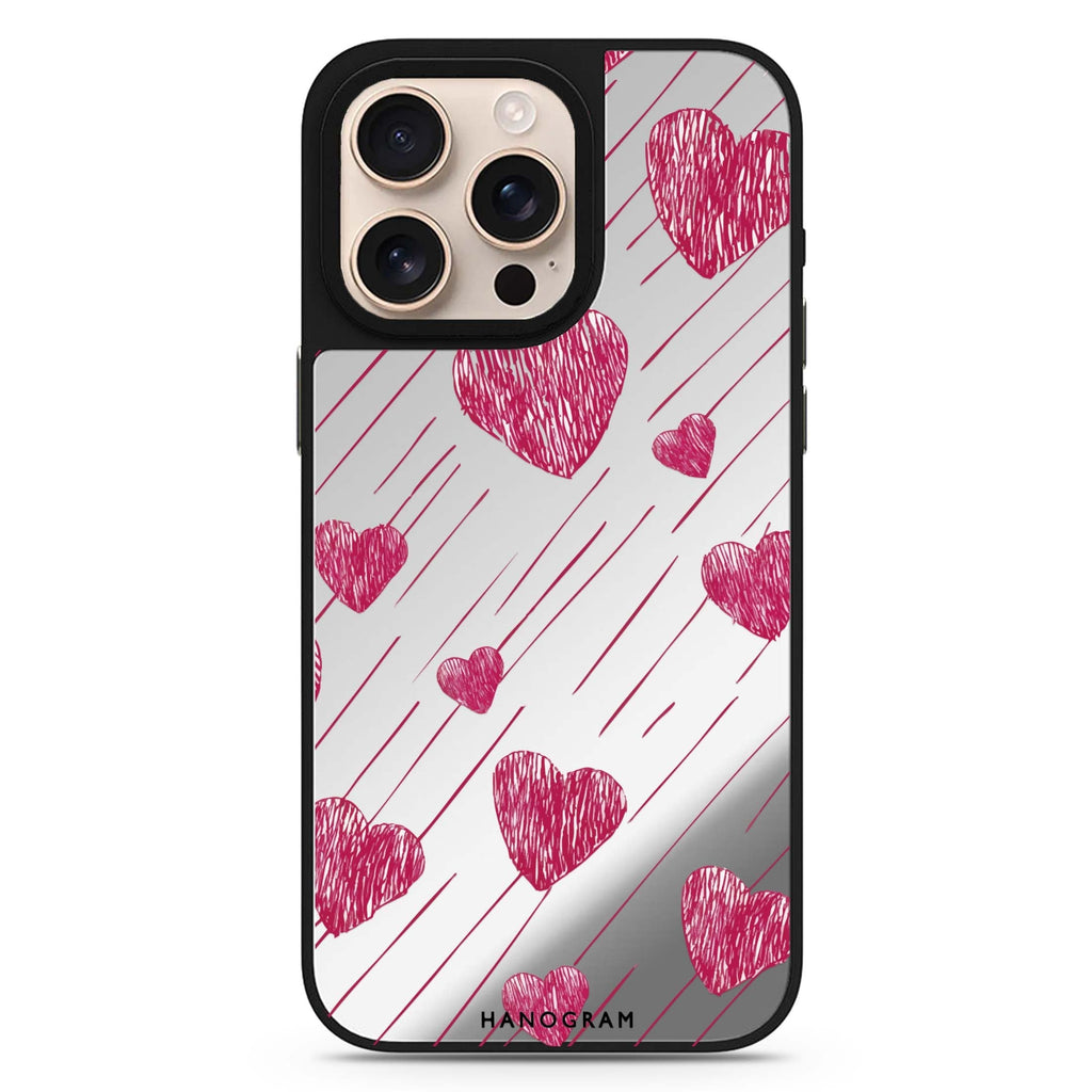 Stripe My Heart MagSafe compatible mirror case for iPhone 16/15/14 Pro Max and Pro, main view