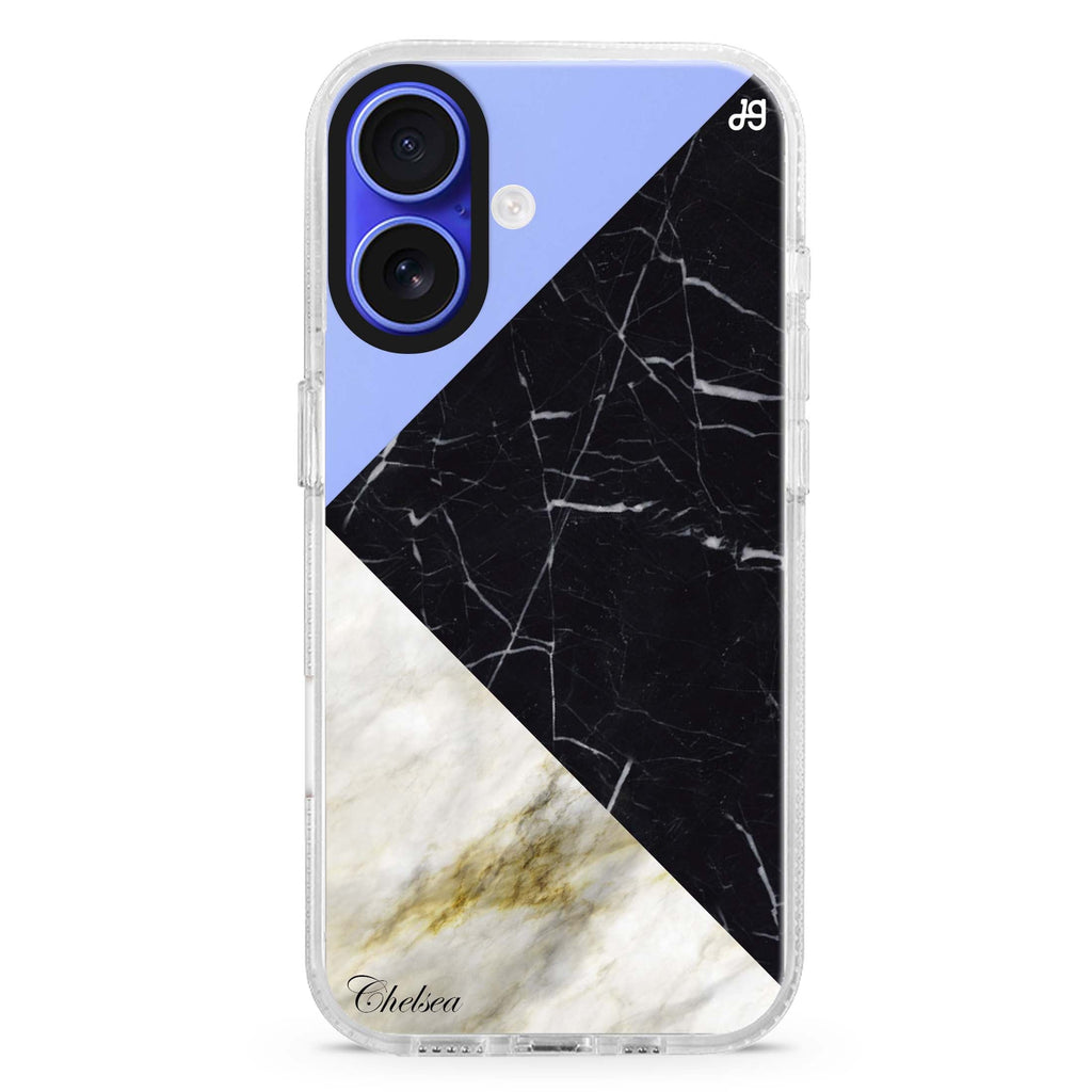 Marble Mix MagSafe Compatible iPhone 16 Ultra Clear Case - Personalized and Stylish Protection