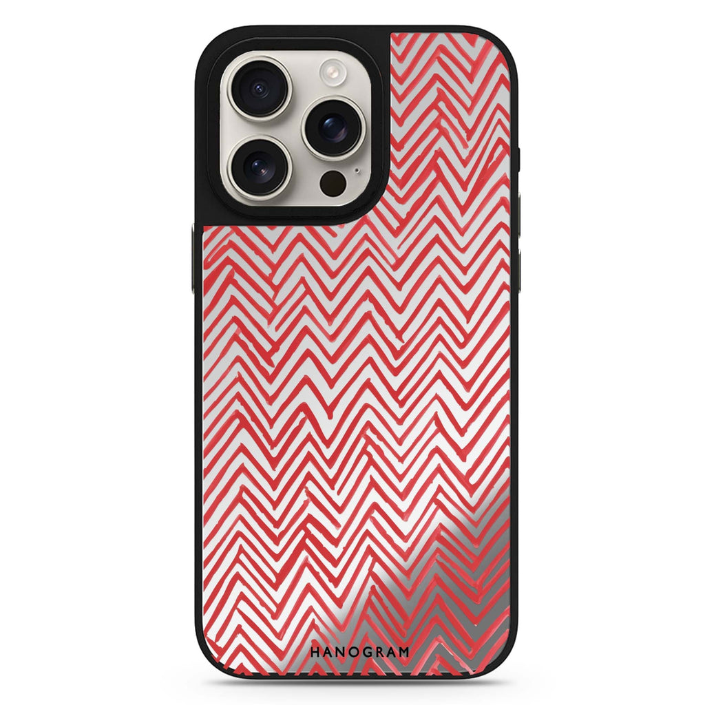 Crimson Currents MagSafe compatible mirror case for iPhone 16/15/14 Pro Max and Pro, main view