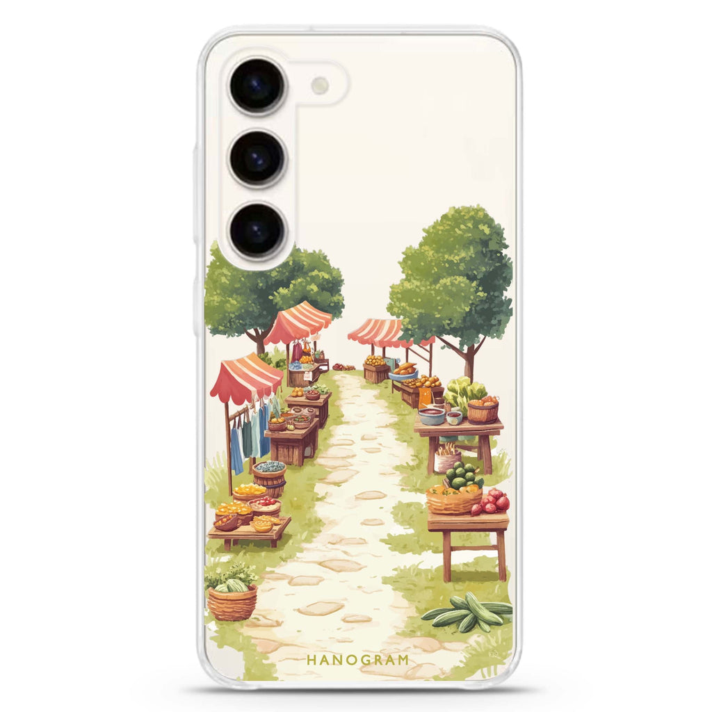 Market Lane ultra-clear case for Samsung Galaxy S23/S22, front view