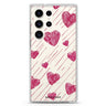 Stripe My Heart Samsung Galaxy S26/S25/S24/S23/S22 Ultra ultra clear case, transparent design, main view
