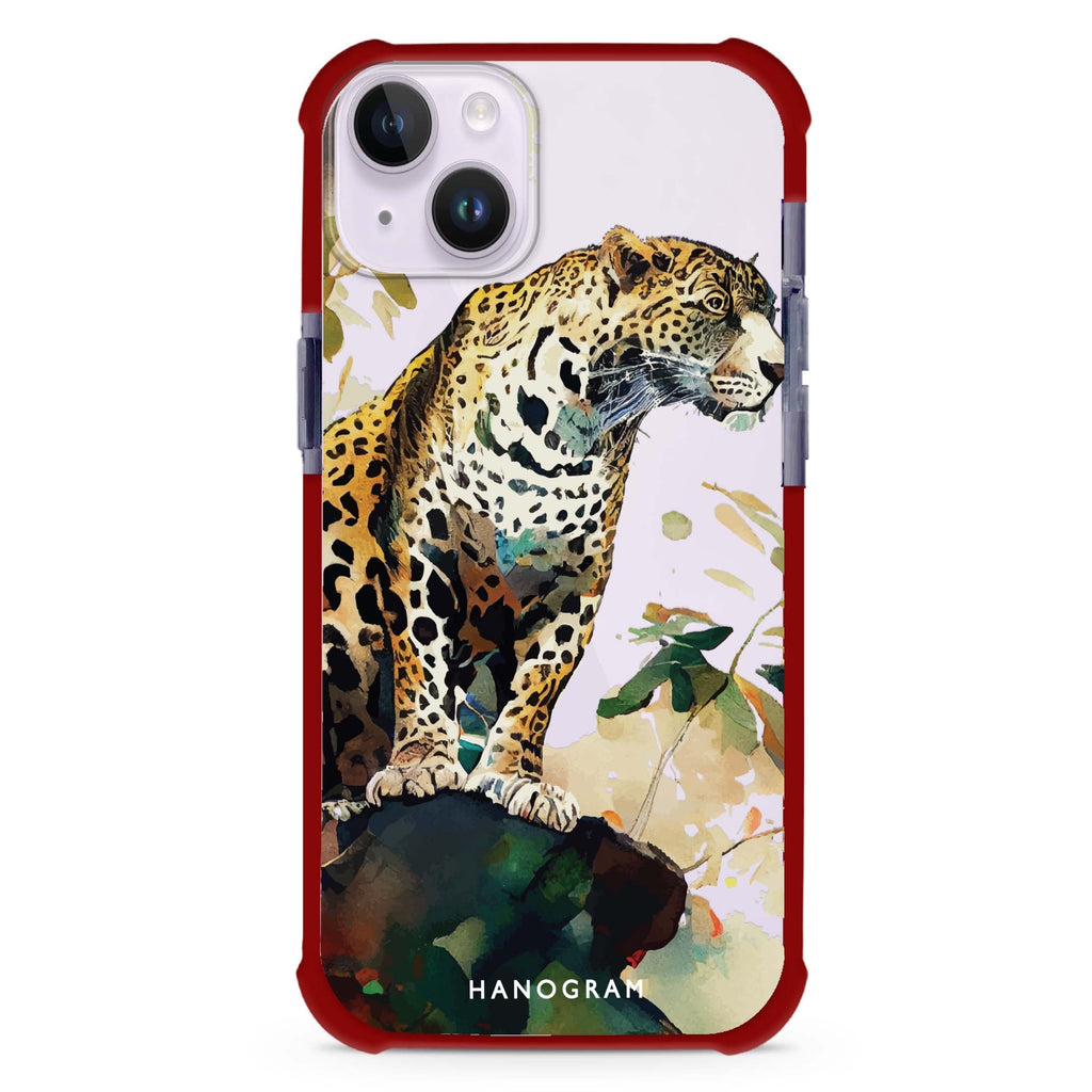 A leopard iPhone 15 Plus Ultra Shockproof Case