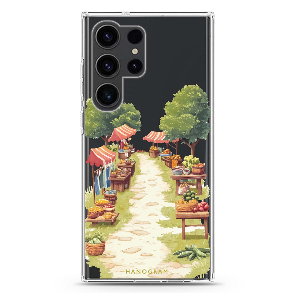 Market Lane Samsung Galaxy S26/S25/S24/S23/S22 Ultra ultra clear case, transparent design, main view