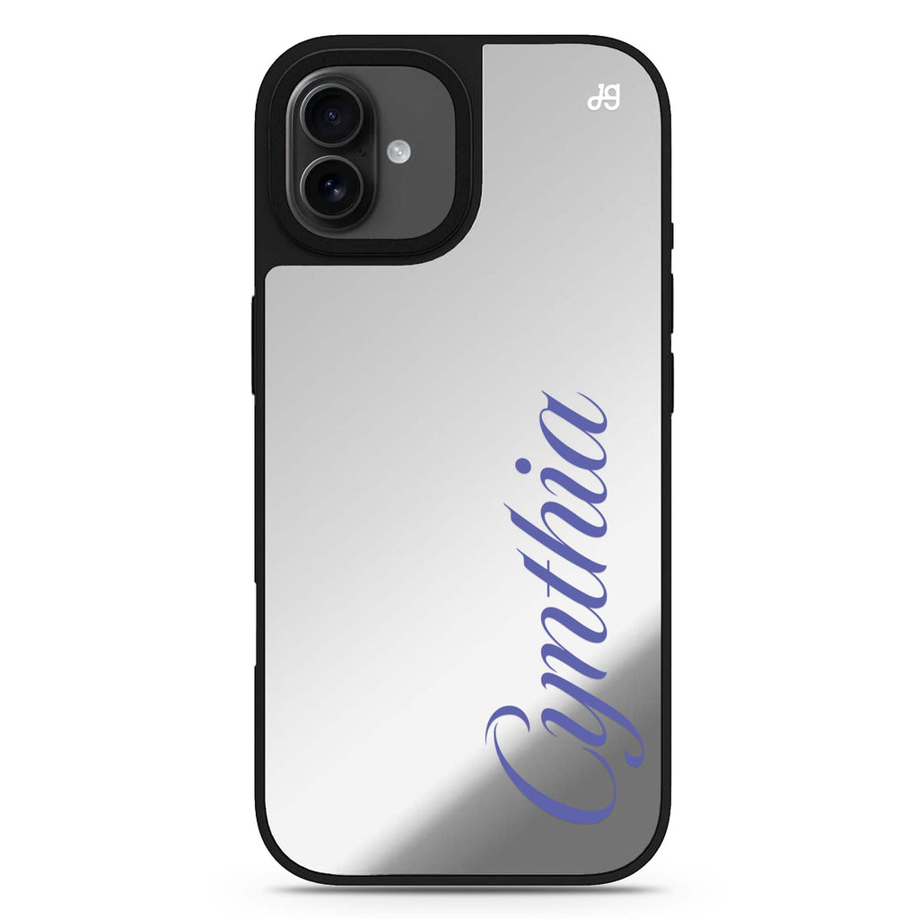 SleekSignature personalized name iPhone 17 mirror case