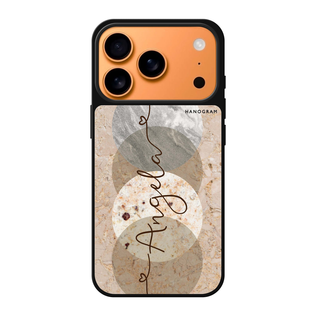Artistic Marble I personalized name marble iPhone 17 Pro Max mirror case