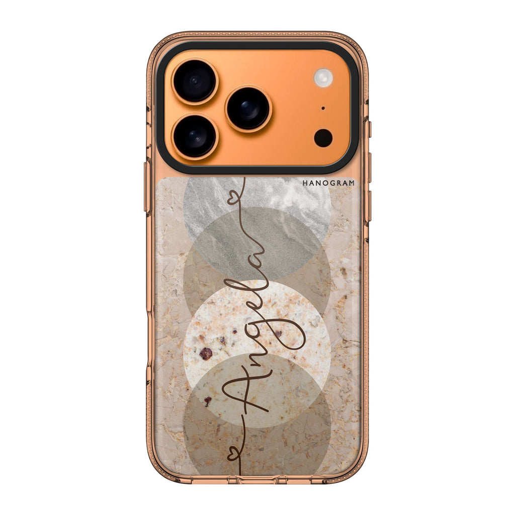 Artistic Marble I personalized name marble iPhone 17 Pro Max ultra clear case