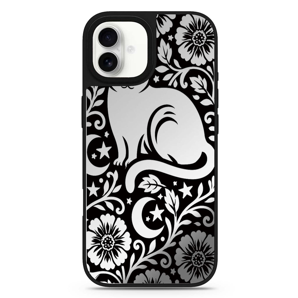 The Lunar Garden Cat iPhone 17 Mirror Case - View 1