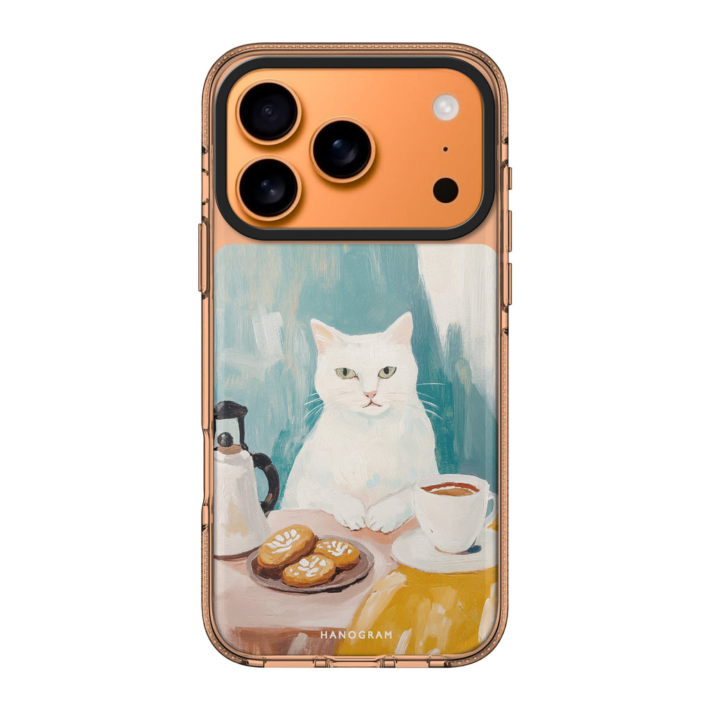 Coffee with Whiskers cat coffee animal food iPhone 17 Pro Max ultra clear case
