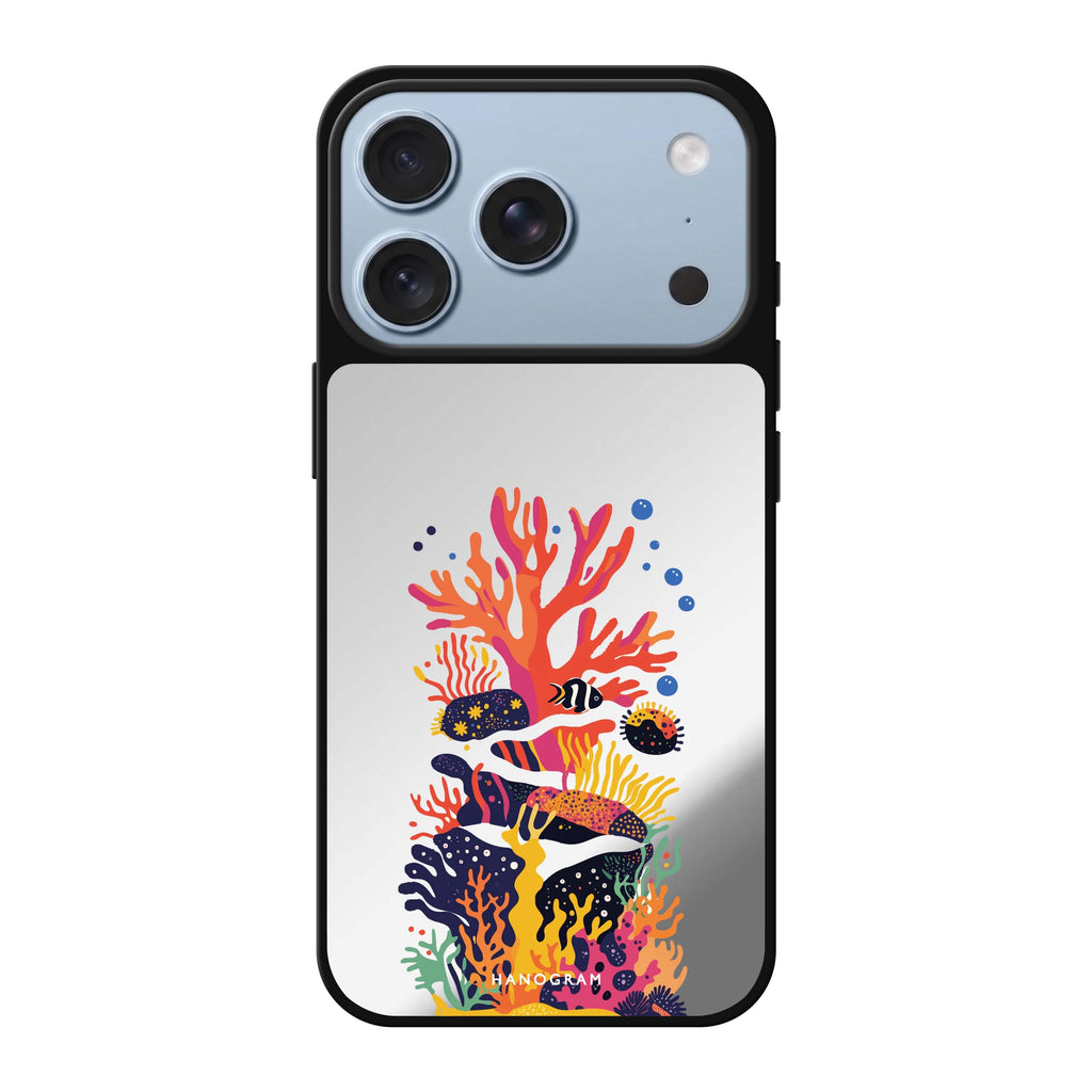 Groovy Reef nature playful iPhone 18 Pro Max mirror case
