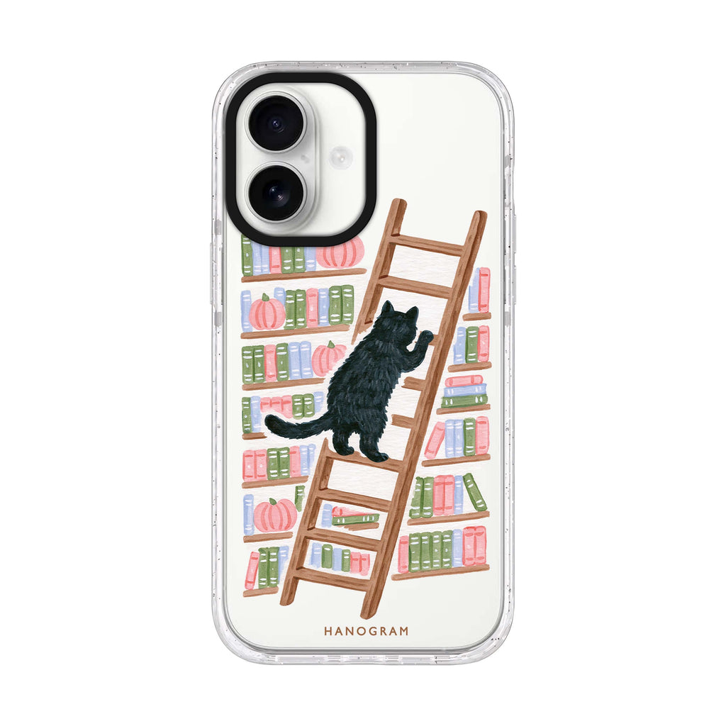 The Library Ladder Cat iPhone 17 Ultra Clear Case - product image 1