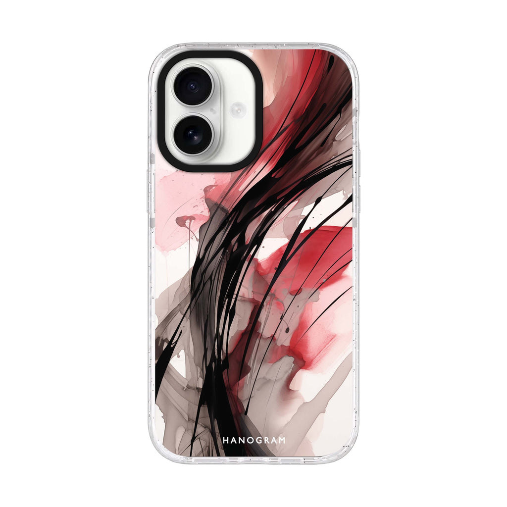 Artisan Strokes iPhone 17 ultra clear MagSafe case, front product view
