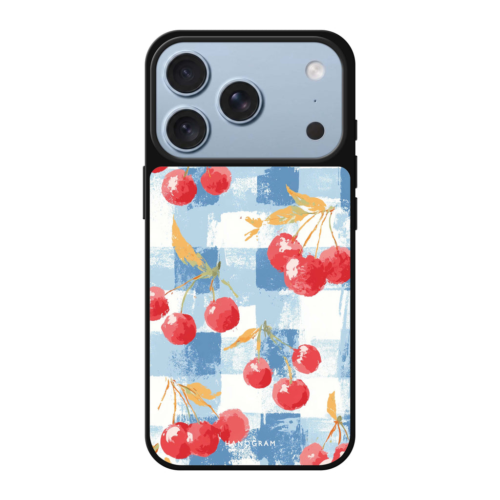 Cherry Picnic cherry fruit iPhone 18 Pro Max mirror case