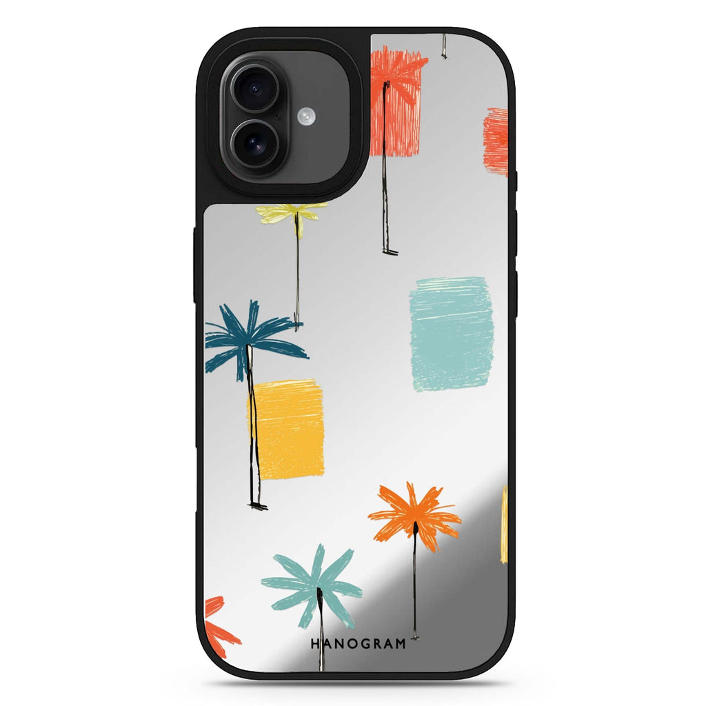 Tropic Scribble iPhone 17 mirror case