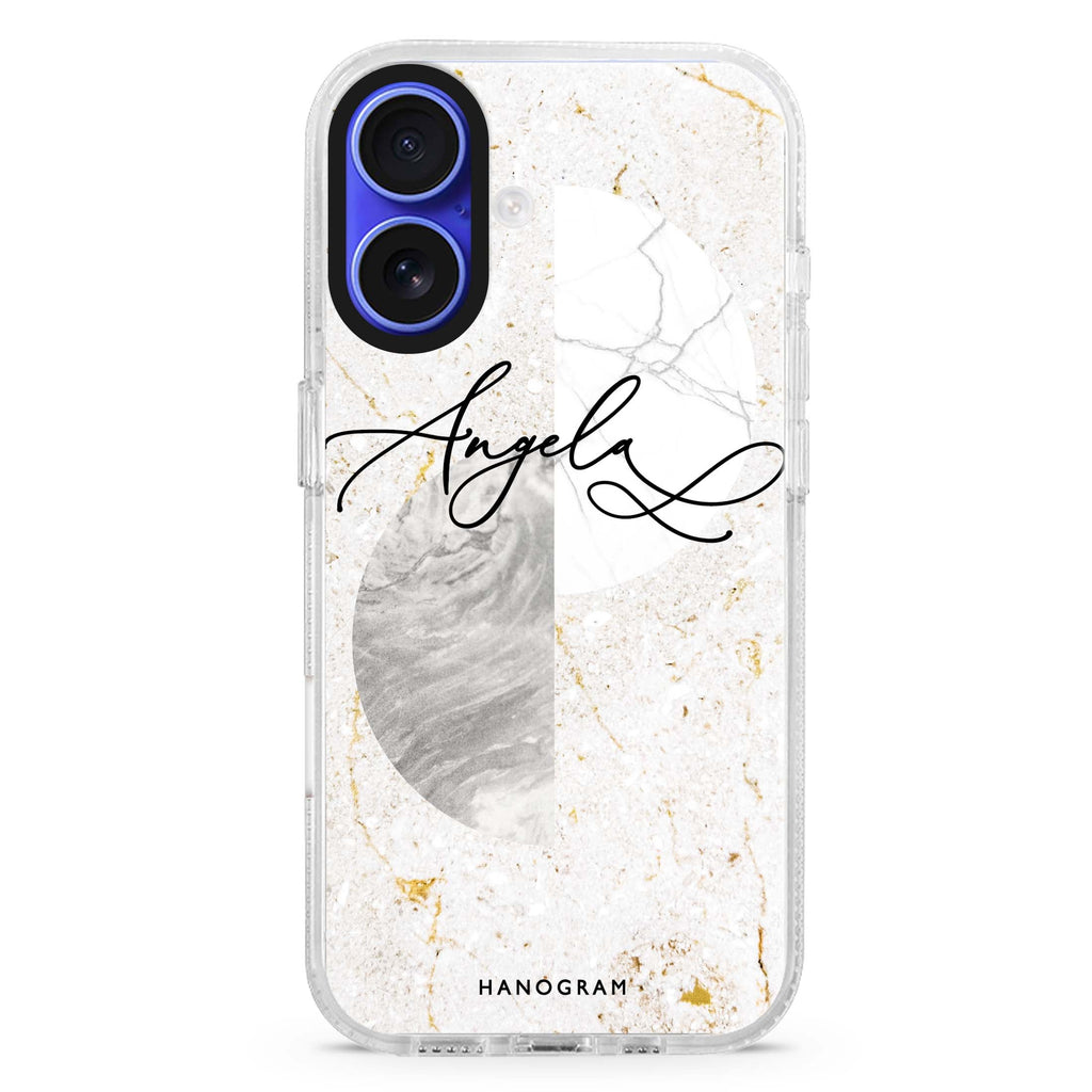 Marble Abstract III MagSafe Compatible iPhone 16 Ultra Clear Case - Personalized and Stylish Protection