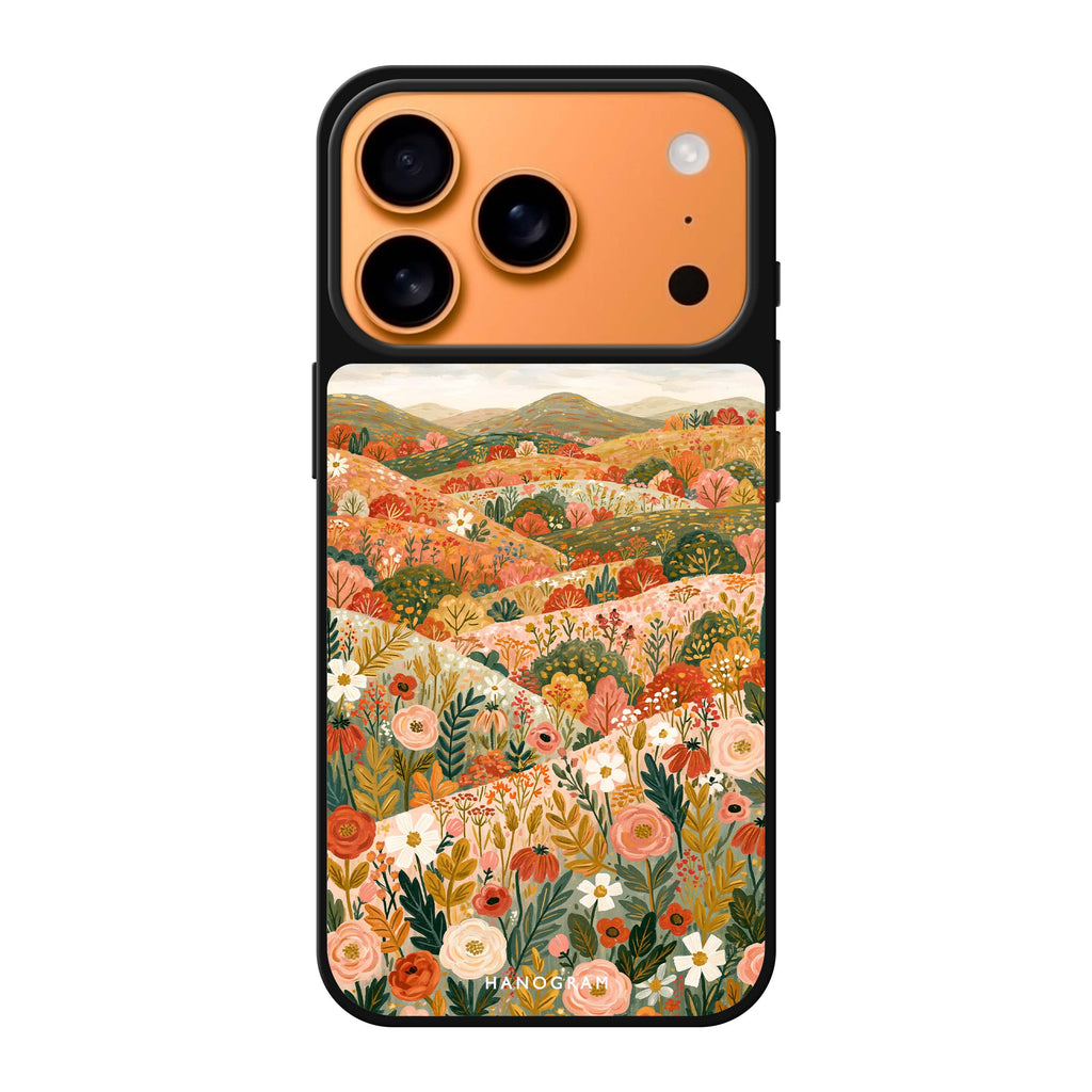 Hills Sewn with Flowers iPhone 17 Pro Max Mirror Case - design view 1