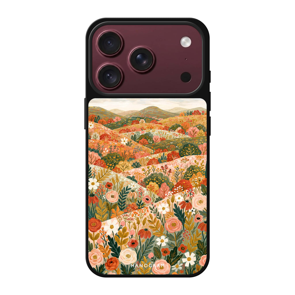 Hills Sewn with Flowers iPhone 18 Pro Max Mirror Case - design view 1