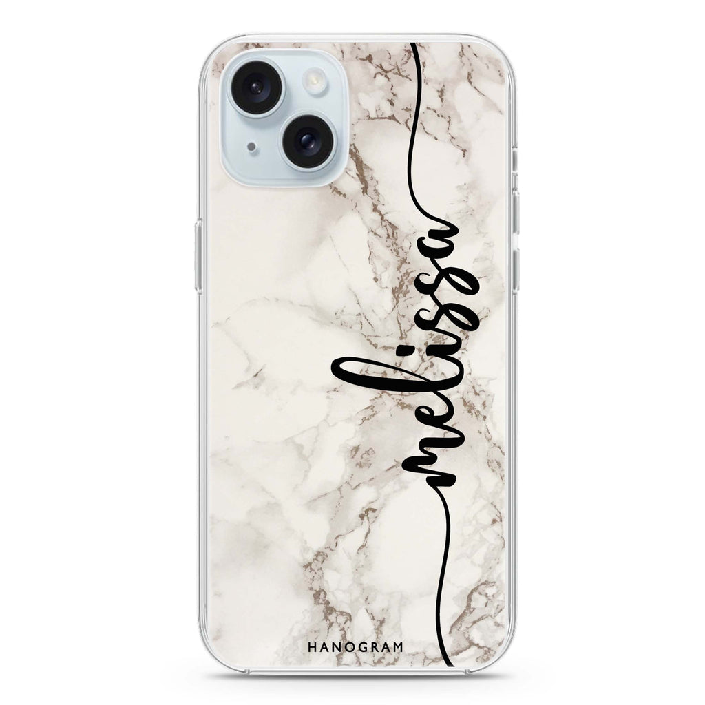 Marble Edition V iPhone 15 Plus MagSafe Compatible Ultra Clear Case