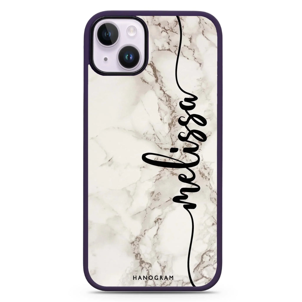 Marble Edition V iPhone 15 Plus Impact Guard Bumper Case