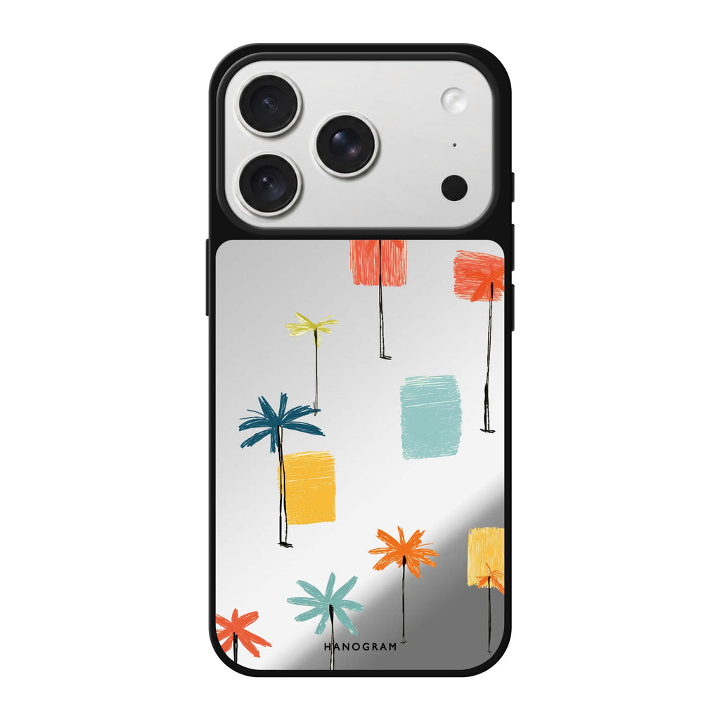 Tropic Scribble doodle iPhone 18 Pro Max mirror case