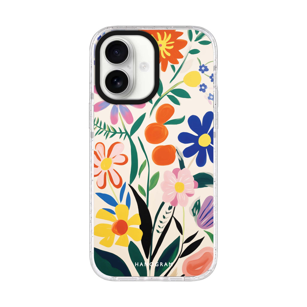 Petal Palette iPhone 17 ultra clear MagSafe case, front product view
