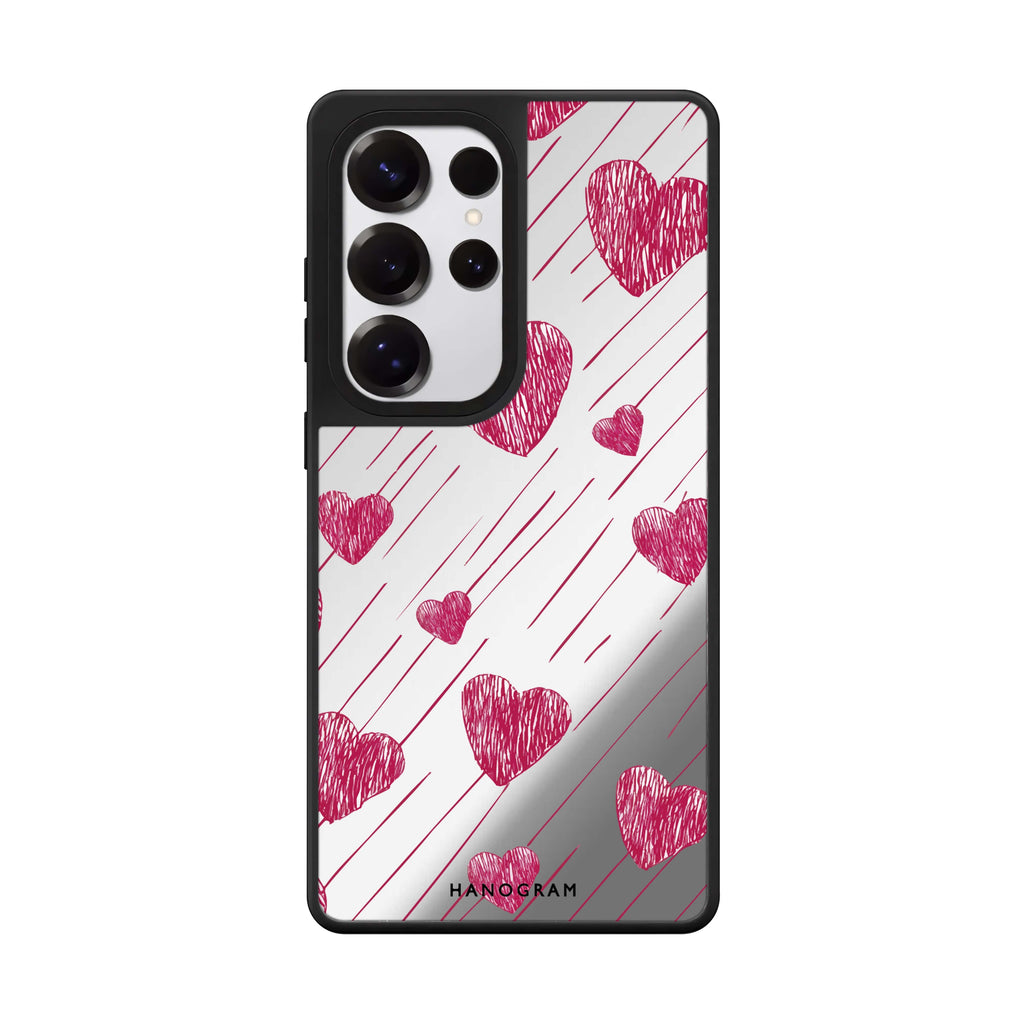 Stripe My Heart Mirror Case