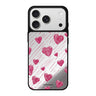 Stripe My Heart valentines heart pattern romantic iPhone 18 Pro Max mirror case