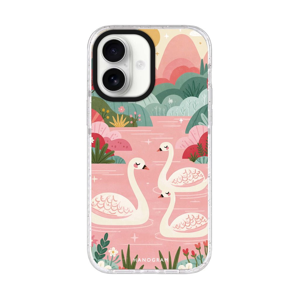 Rosewater Swan Kingdom iPhone 17 Ultra Clear Case - product image 1