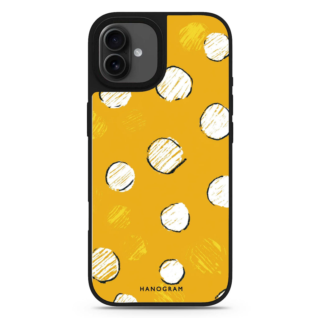 Sunny Dots pattern design iPhone 17 mirror case
