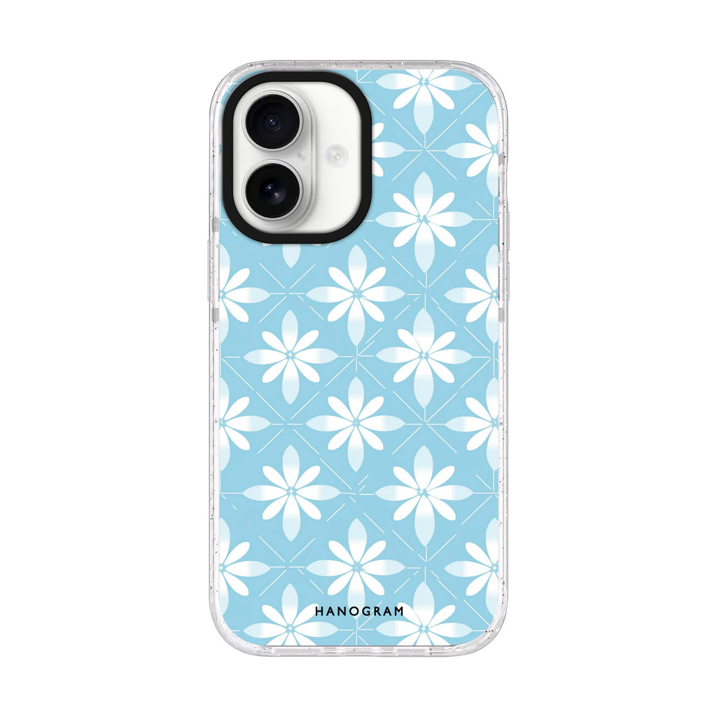 Floral Fusion iPhone 17 ultra clear MagSafe case, front product view