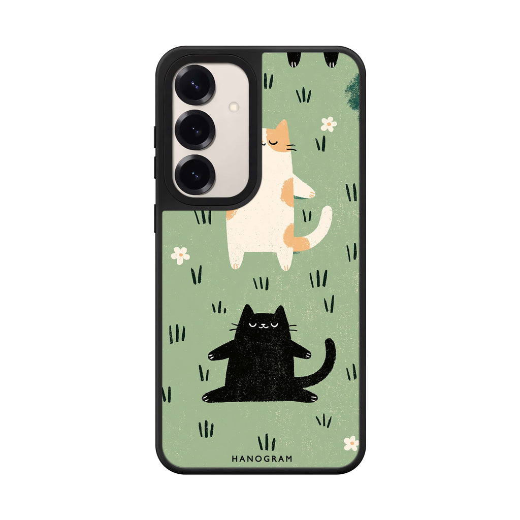 Two Cats Finding Balance Samsung Galaxy Mirror Case - product image 1