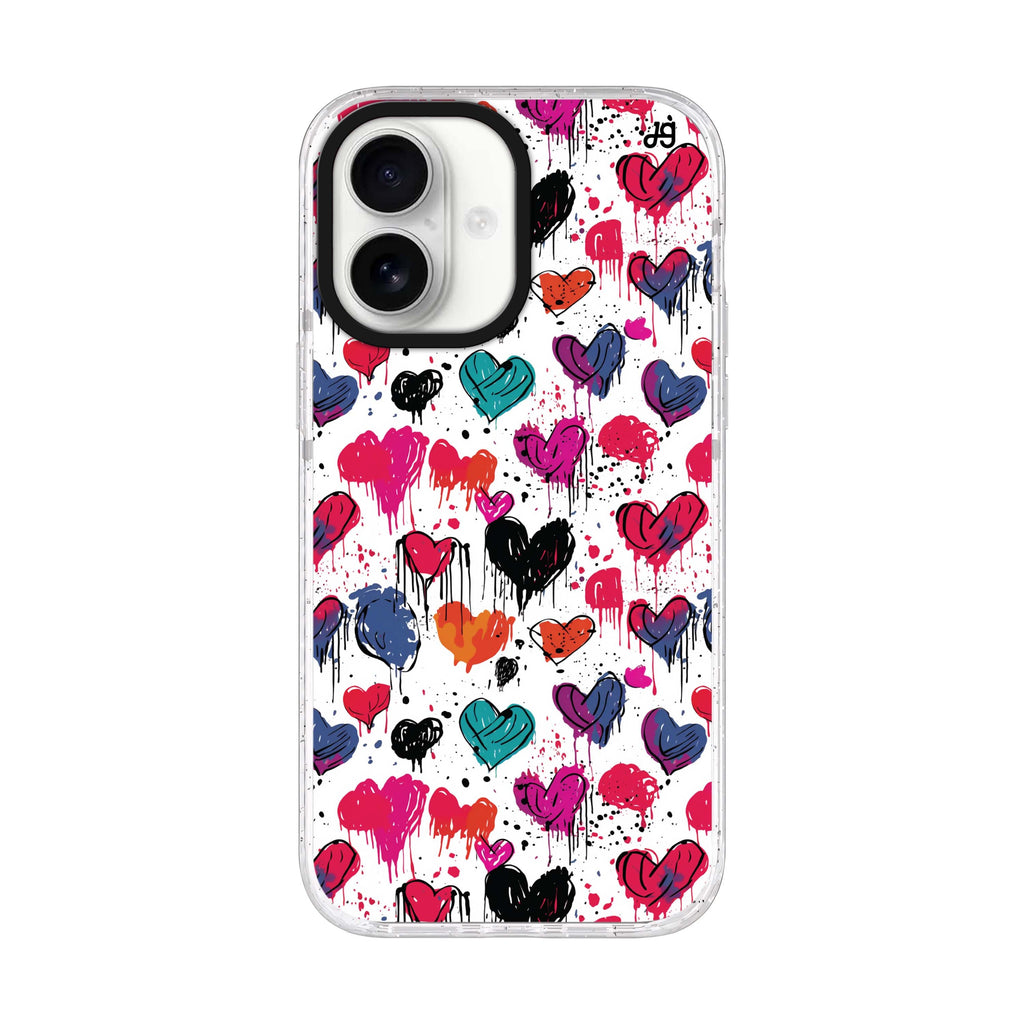 Bleeding Passion iPhone 17 ultra clear MagSafe case, front product view