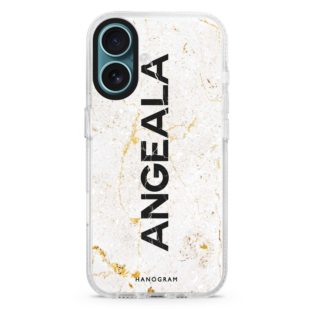 White Marble MagSafe Compatible iPhone 16 Ultra Clear Case - Personalized and Stylish Protection