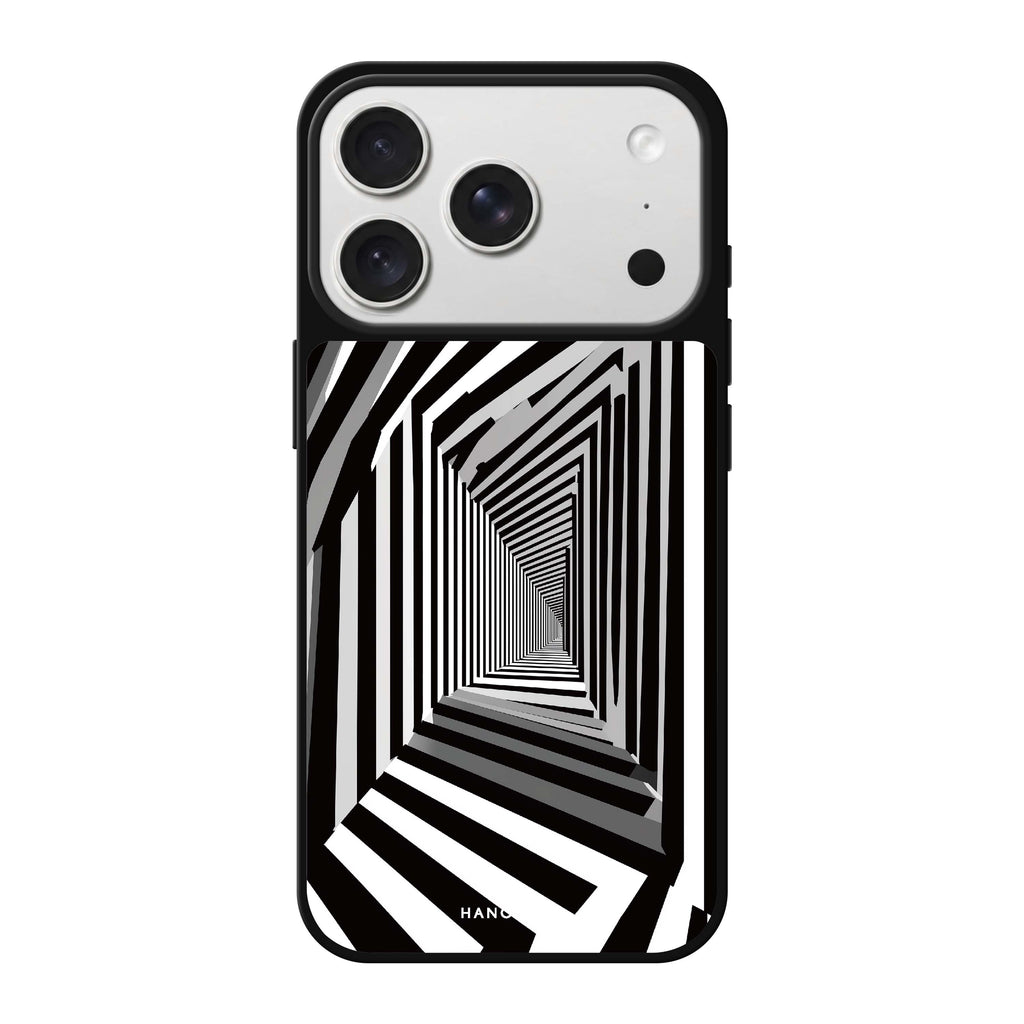 Warped Vision abstract iPhone 18 Pro Max mirror case