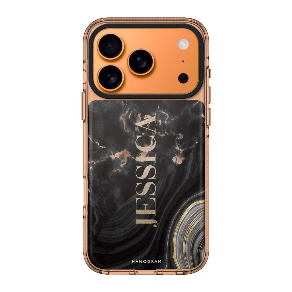 Sumptuous Marble personalized name marble elegant iPhone 17 Pro Max ultra clear case