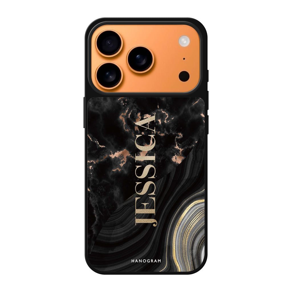 Sumptuous Marble personalized name marble elegant iPhone 17 Pro Max mirror case