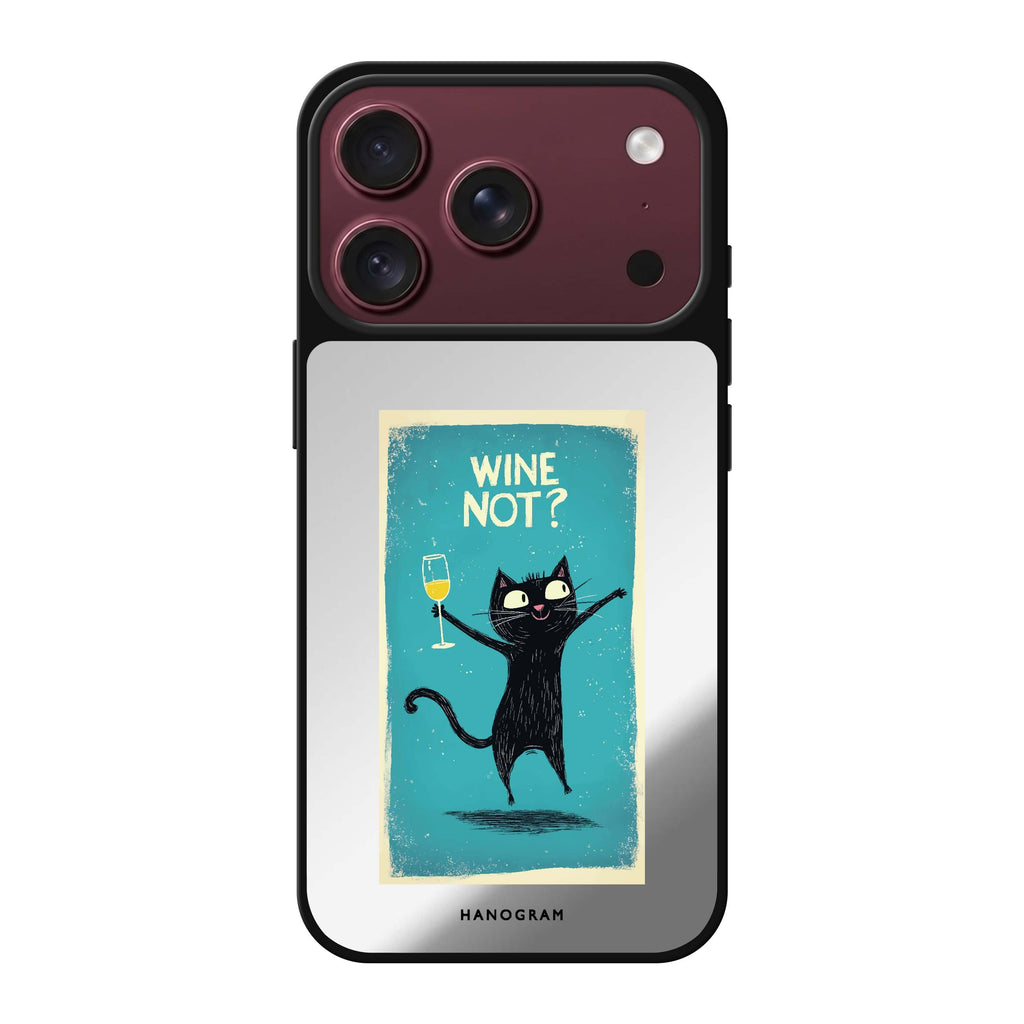 Wine Not? wine food iPhone 18 Pro Max mirror case