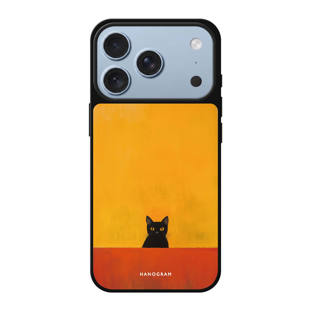 Minimalist Meow cat animal cute iPhone 18 Pro Max mirror case
