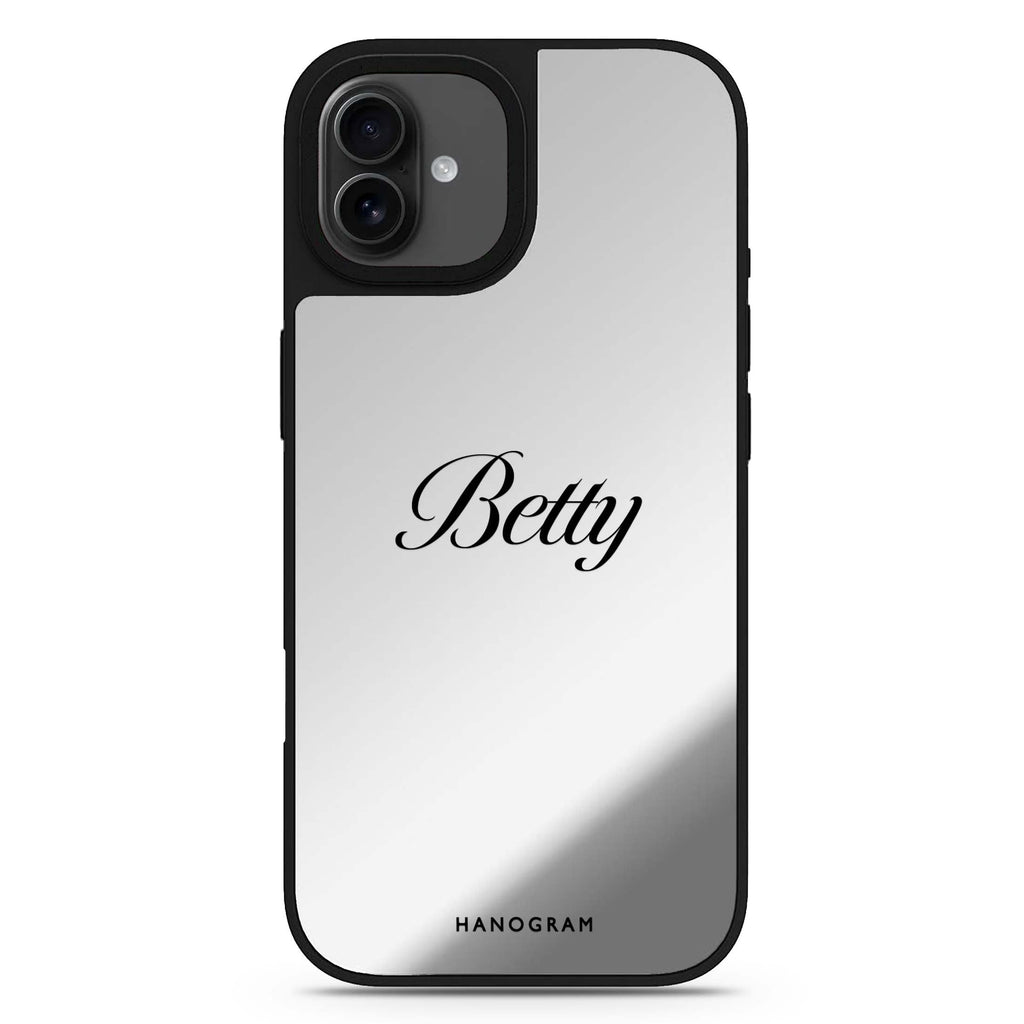 Simply Yours personalized name iPhone 17 mirror case
