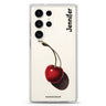 Ruby Rhapsody personalized name Samsung Galaxy S26/S25/S24/S23/S22 Ultra ultra clear case, transparent design, main view