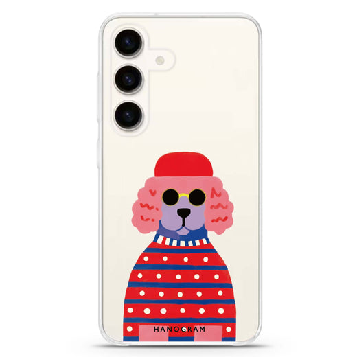 Groovy Poodle Samsung Galaxy Ultra Clear Case