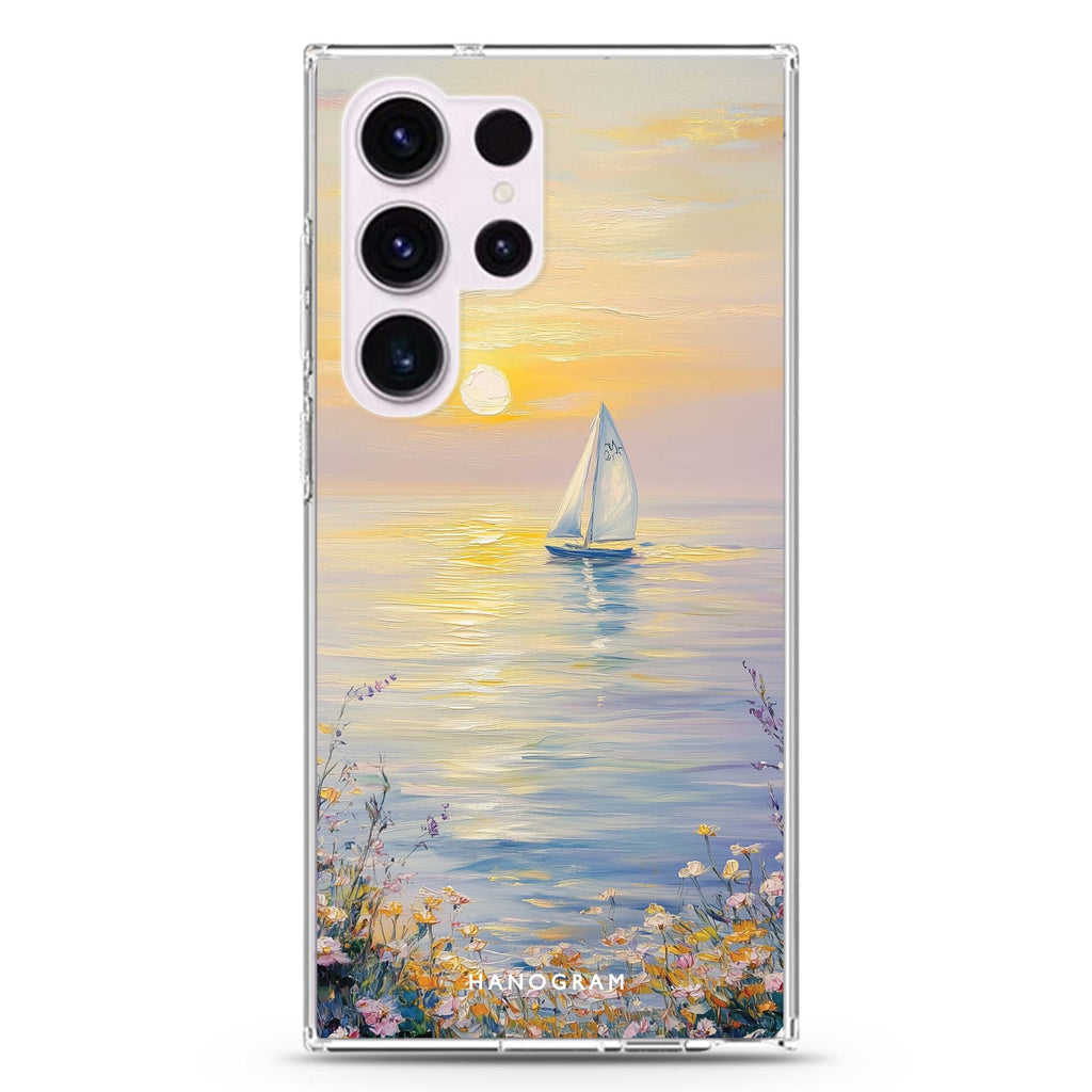 Serene Dawn Samsung Galaxy S26/S25/S24/S23/S22 Ultra ultra clear case, transparent design, main view