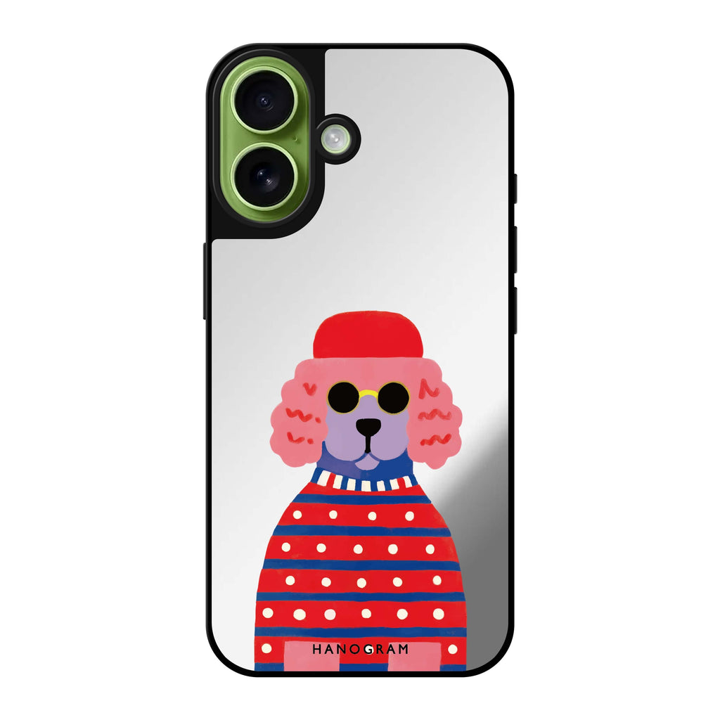 Groovy Poodle Mirror Case