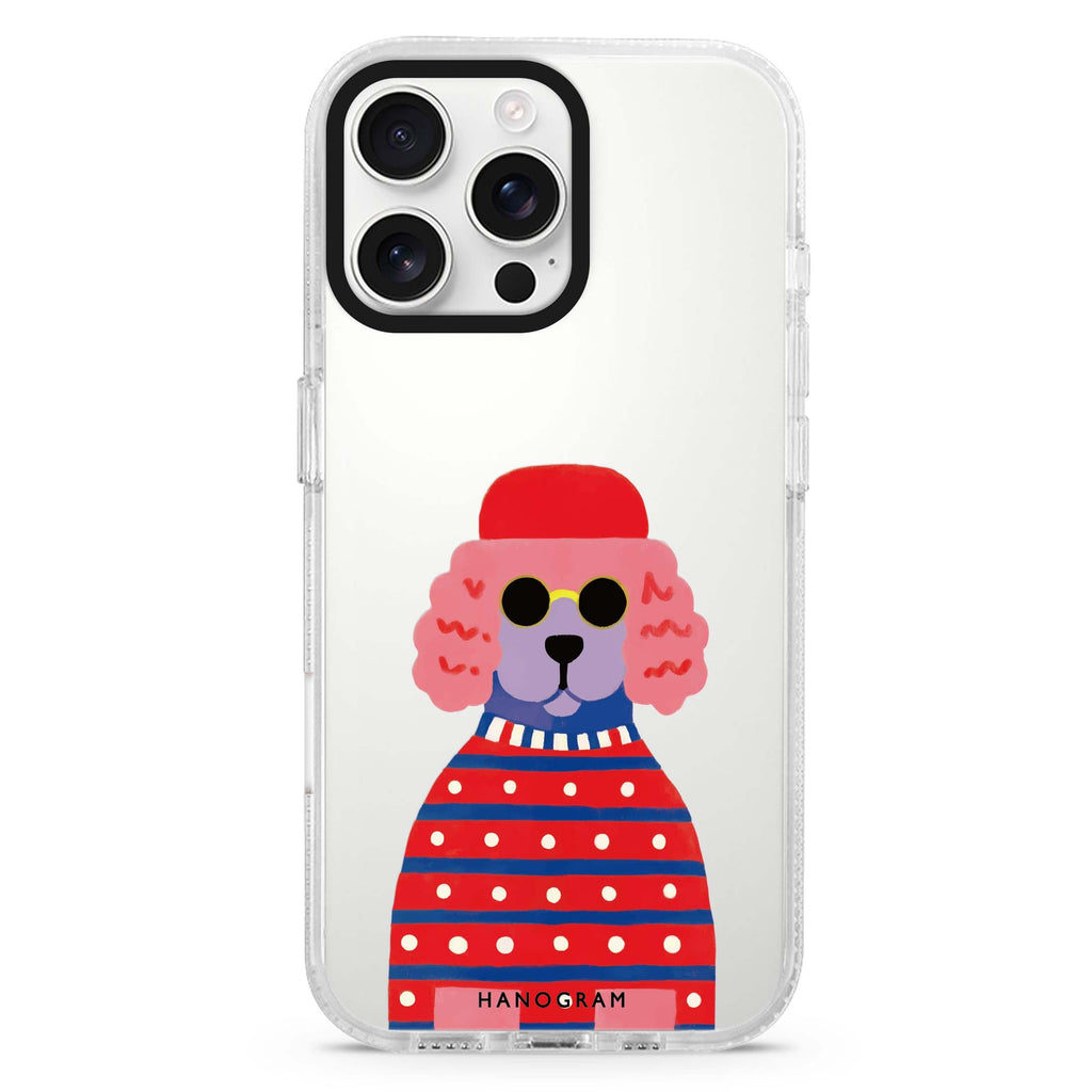 Groovy Poodle iPhone Ultra Clear Case