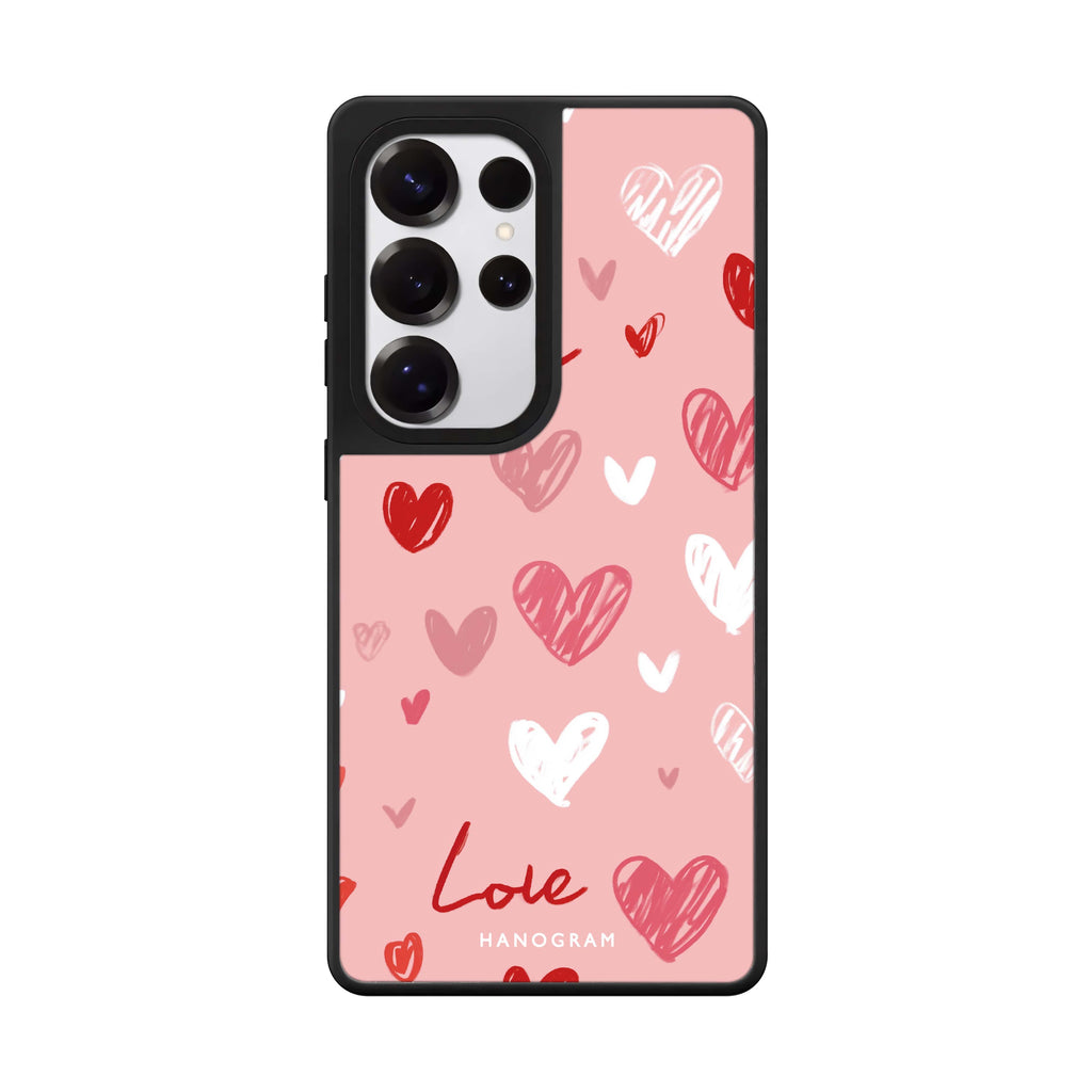 Love Grid Mirror Case