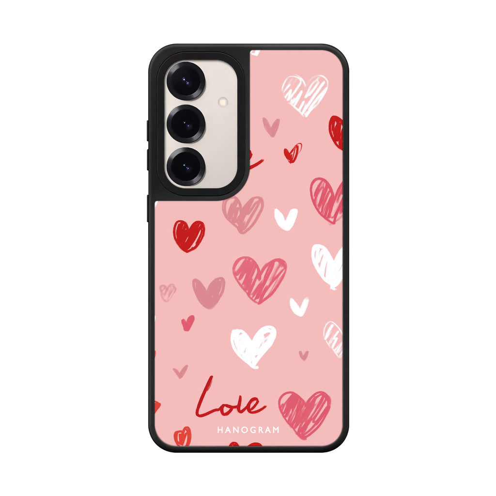 Love Grid Mirror Case