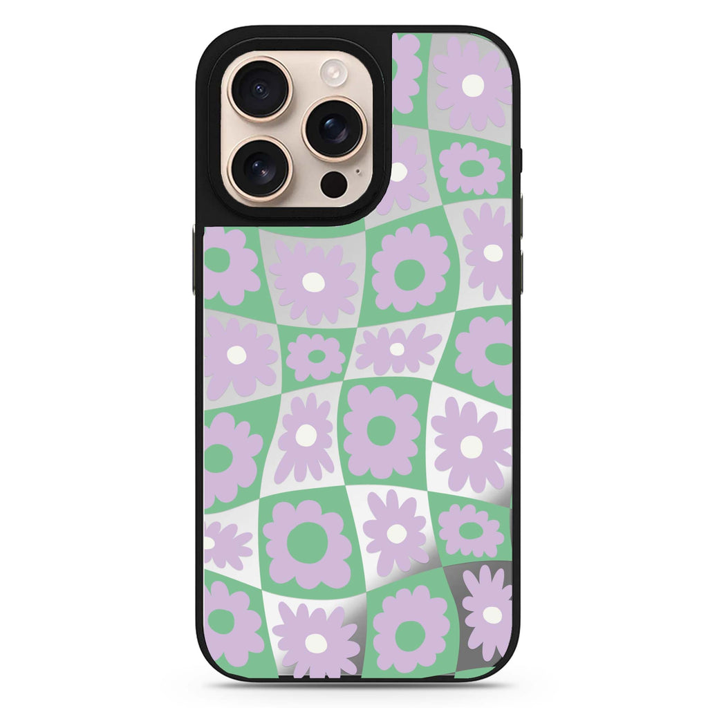 Flowers Design 4 floral design iPhone 16/15/14 Pro Max & Pro mirror case