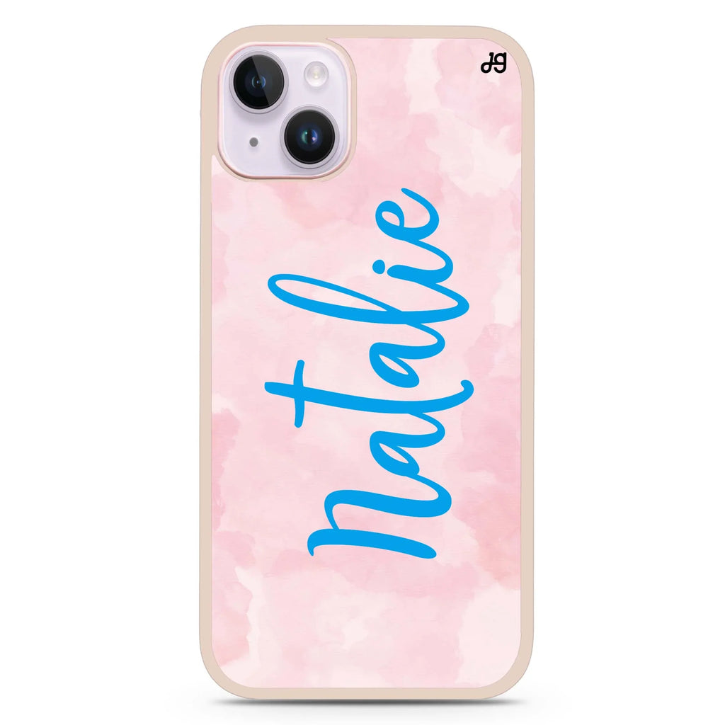 Pink Aqua iPhone 15 Impact Guard Bumper Case