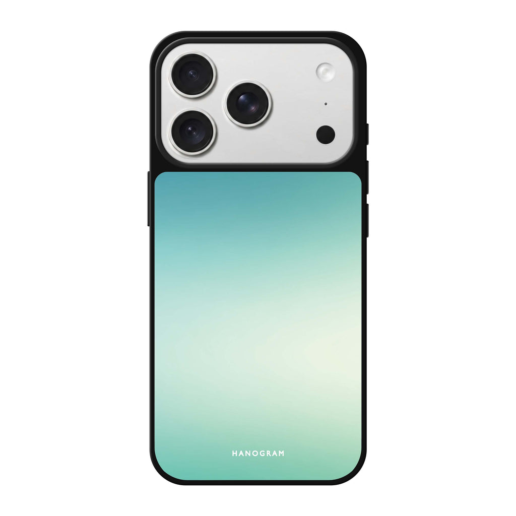 Aqua Haze blue abstract iPhone 18 Pro Max mirror case