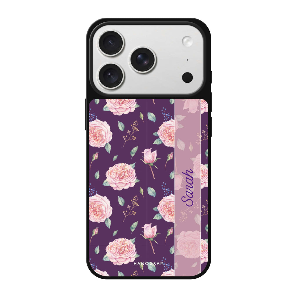 Naughty Purple personalized name purple iPhone 18 Pro Max mirror case